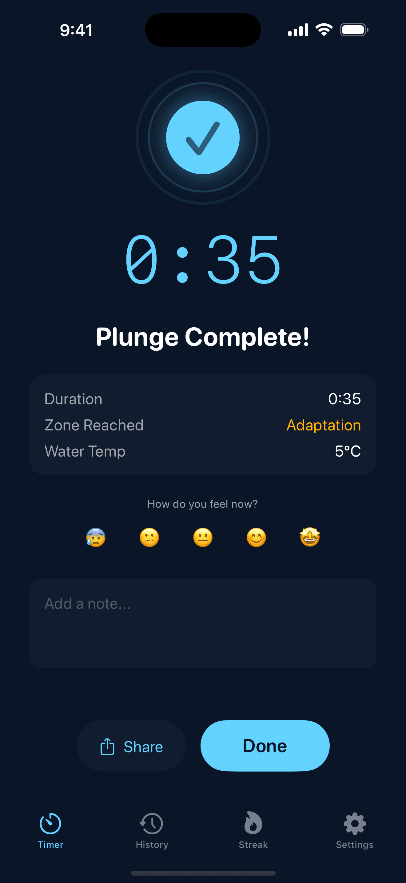 IceDip — Cold Plunge Timer screenshot 5
