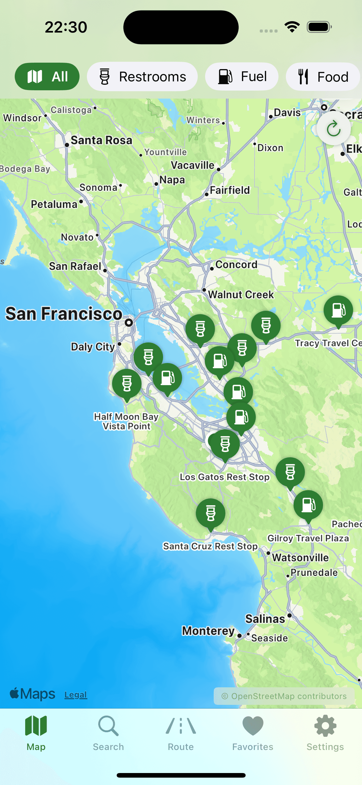RestStop Finder screenshot 1