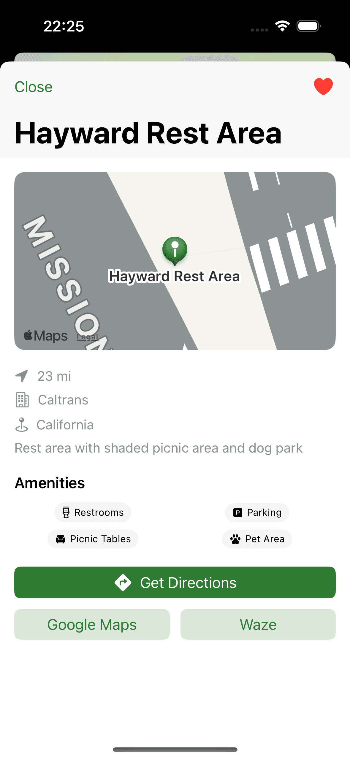 RestStop Finder screenshot 2